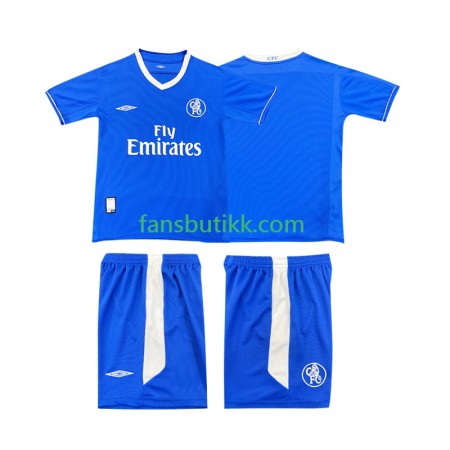 Fotballdrakt Chelsea 2003 Barn Retro Hjemmetrøye 2005 Kortermet